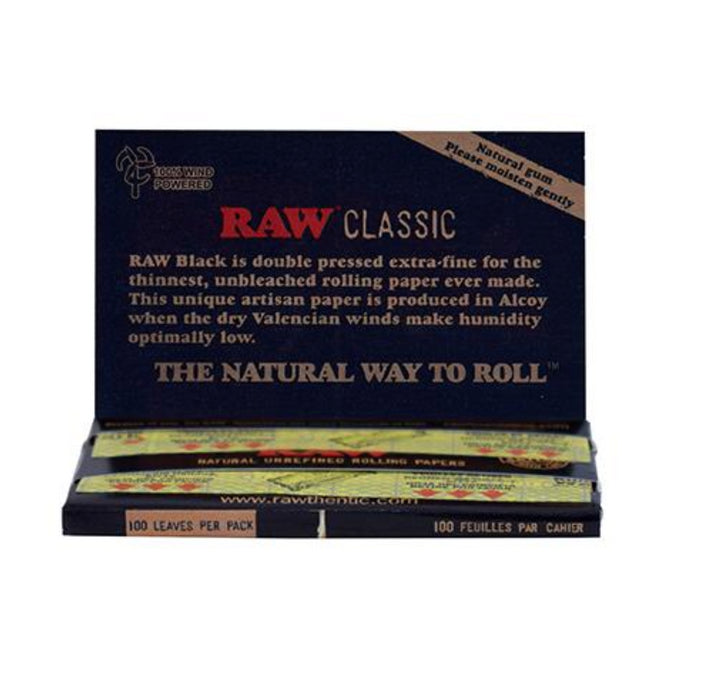 CLASSIC BLACK ROLLING PAPERS-SINGLE WIDE